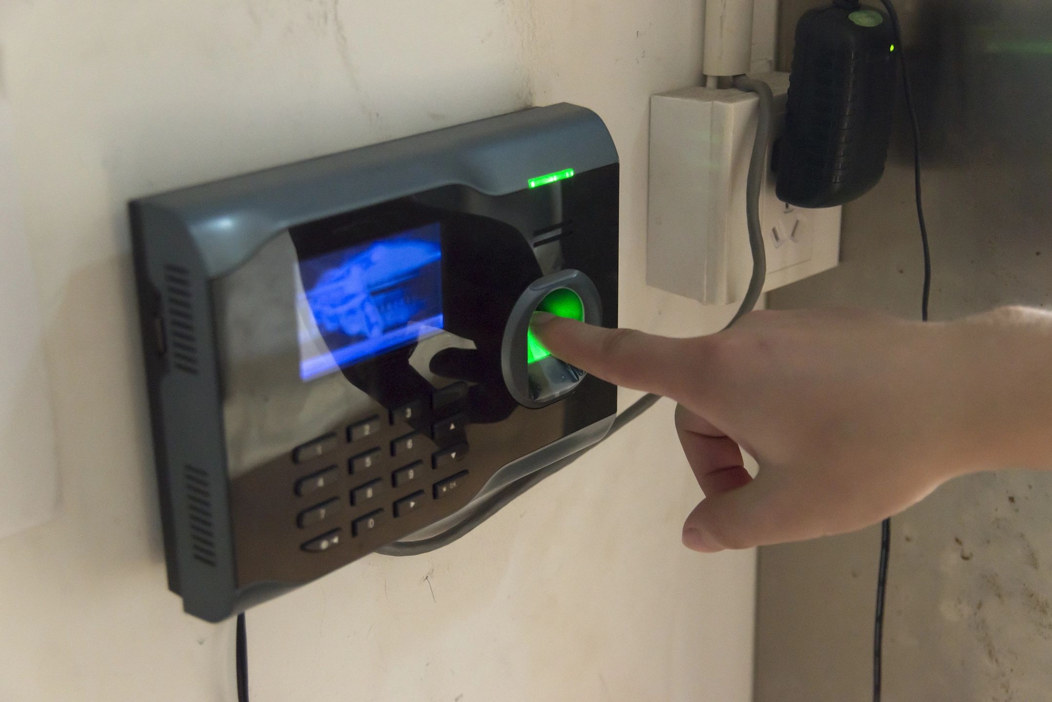 Biometric fingerprint scanner